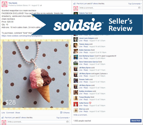 Soldsie Seller's Review