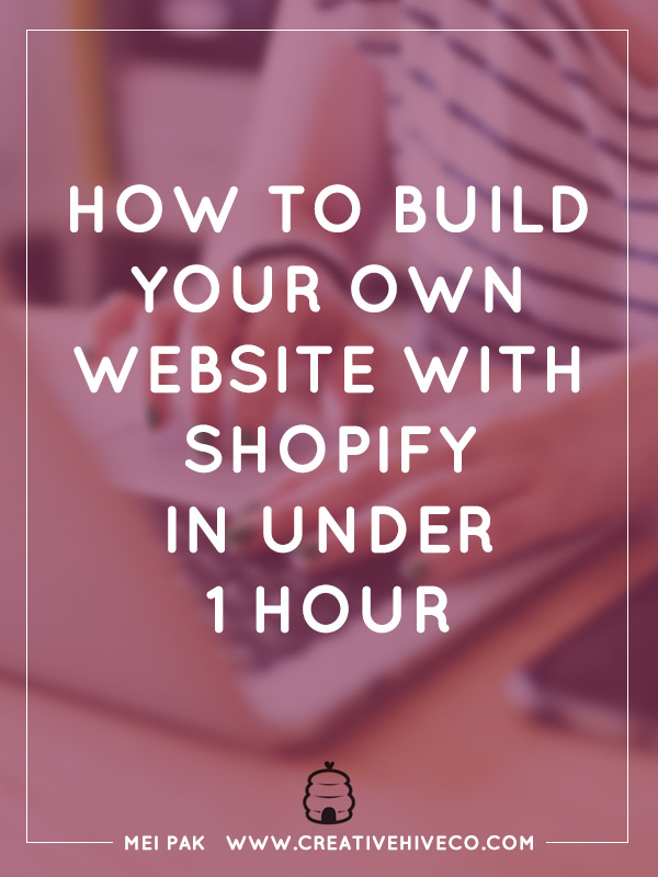 How to build your own website with Shopify in under 1 hour