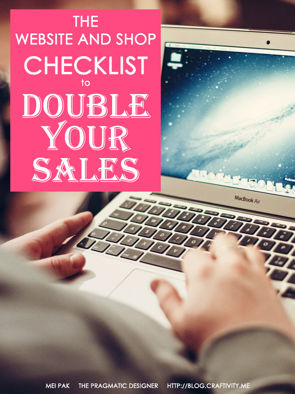 The website and shop checklist to double your sales