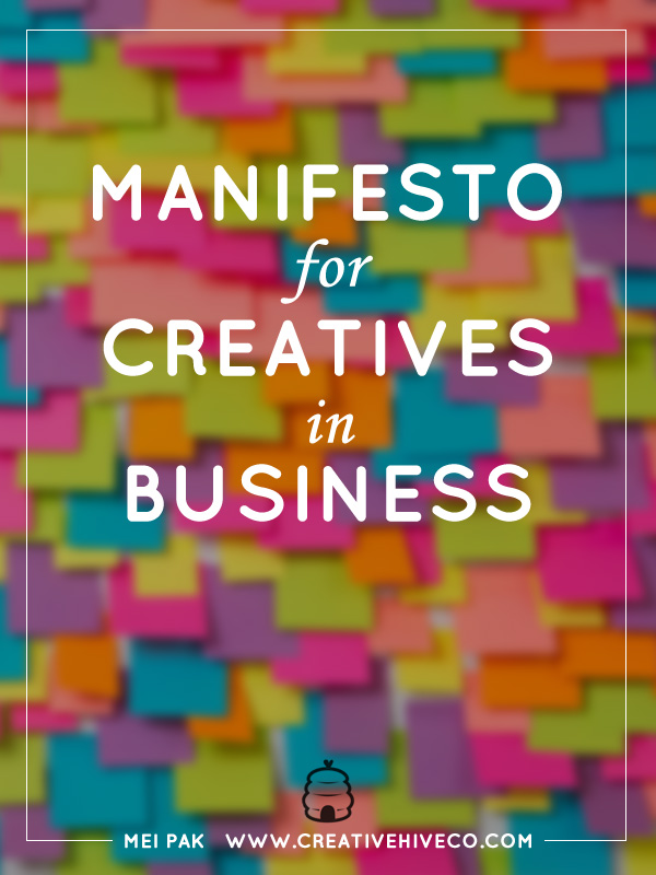 Manifesto for Creatives in Business