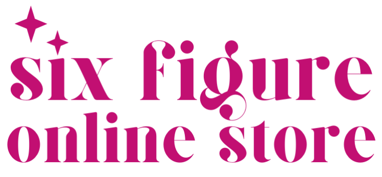 six figure online store logo