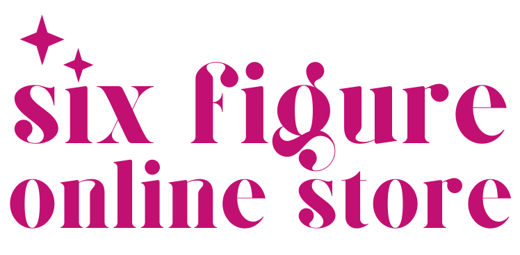 six figure online store logo